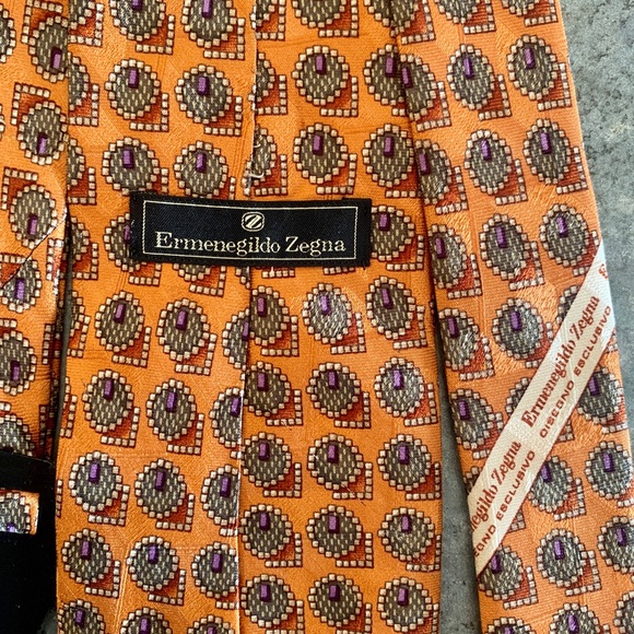 ERMENEGILDO ZEGNA SET OF 3 TIES MADE IN ITALY 100% FINEST SILK. - Picture 3 of 7